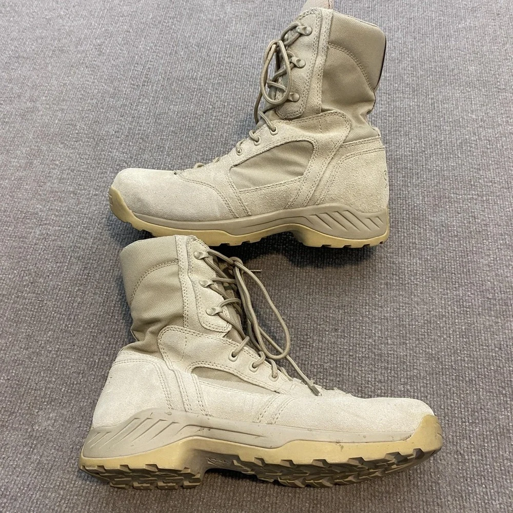 Danner Army Kinetic 8in Boots Mens Size 12D Tan Leather Combat Tactical Military